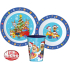 Paw Patrol Kerst – Kinderserviesset 3-delig – Bord, Kom en Beker